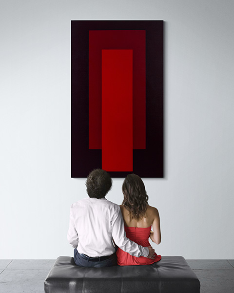 KH#203: Abstraktes Farbfl&auml;chen-Gem&auml;lde &ndash; Simultankontrast und meditative Tiefe